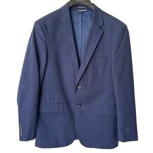 Nautica Men’s 40R Two Button Sport Coat Blazer Navy Classic Preppy Timeless EUC
